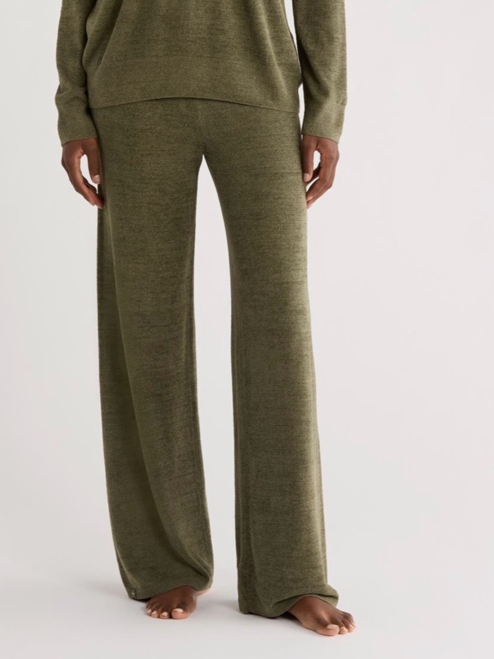 Barefoot Dreams Olive Wide-Leg CozyChic Ultra Lite Pant Size L